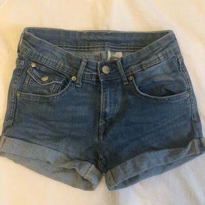 Denim shorts